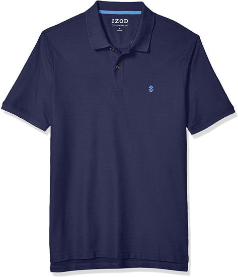 Picture of IZOD Men's Winward Short Sleeve Solid Heather Interlock Polo