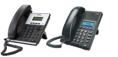 Picture of DPH-120SE IP Phone with 1 10/100Base-TX PoE WAN port and 1 10/100Base-TX LAN port