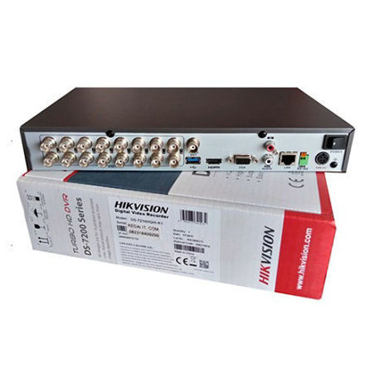 Picture of HIKVISION DS-7216HQHI-K1 16CH TURBO 4.0 HD DVR Supports 1080P HDTVI/AHD/Analog/IP