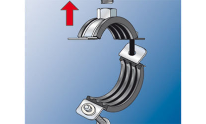 Picture of Pipe Clamp FRS 15 - 19 M8/M10 - 100pcs packed