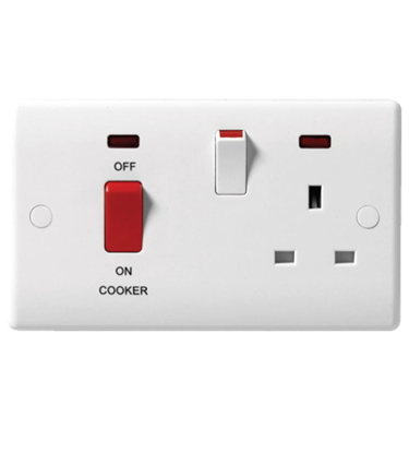 Picture of BG Nexus 45 Amp 3x6 DP Cooker Unit Red Rocker With Neon