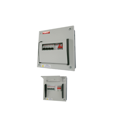Picture of Powertec 4 Way 63A Single Phase Consumer Units DB C/W MCB